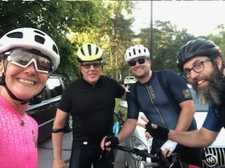 Joy biking with athletes in Ohio
